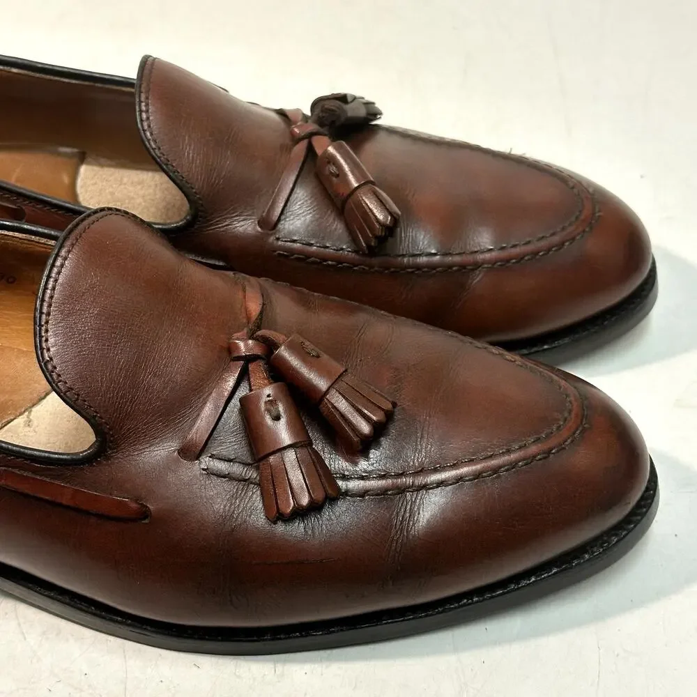FULLY RESOLED Alden 662 Tassel Moccasin Loafer (Burnished Tan Calf) USA 12 A/C